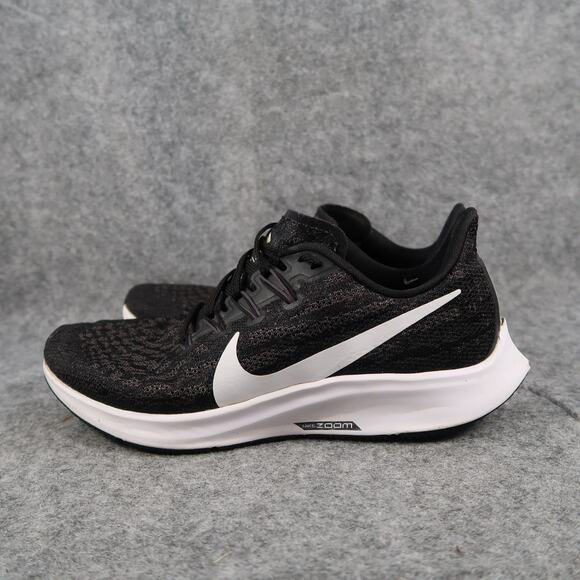 Nike Shoes Womens 7 Athletic Trainer Zoom Pegasus 36 Running Sneaker Black White - Picture 4 of 12